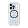スリムプロテクションプレミアムケース with MagSafe［ LANVIN en Bleu - Monogram - Blue ］