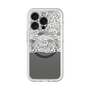 スリムプロテクションプレミアムケース with MagSafe［ LANVIN en Bleu - Lace - White ］