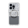 スリムプロテクションプレミアムケース with MagSafe［ LANVIN en Bleu - Lace - White ］
