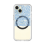 スリムプロテクションプレミアムケース with MagSafe［ LANVIN en Bleu - Lace - Blue ］