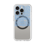スリムプロテクションプレミアムケース with MagSafe［ LANVIN en Bleu - Lace - Blue ］