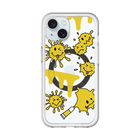 スリムプロテクションプレミアムケース with MagSafe［ PAINTING SMILE Yellow ］