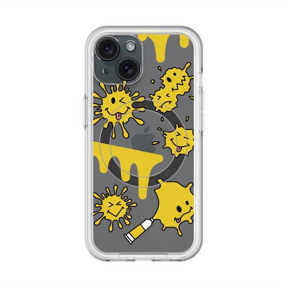 スリムプロテクションプレミアムケース with MagSafe［ PAINTING SMILE Yellow ］