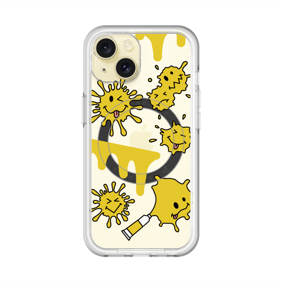 スリムプロテクションプレミアムケース with MagSafe［ PAINTING SMILE Yellow ］