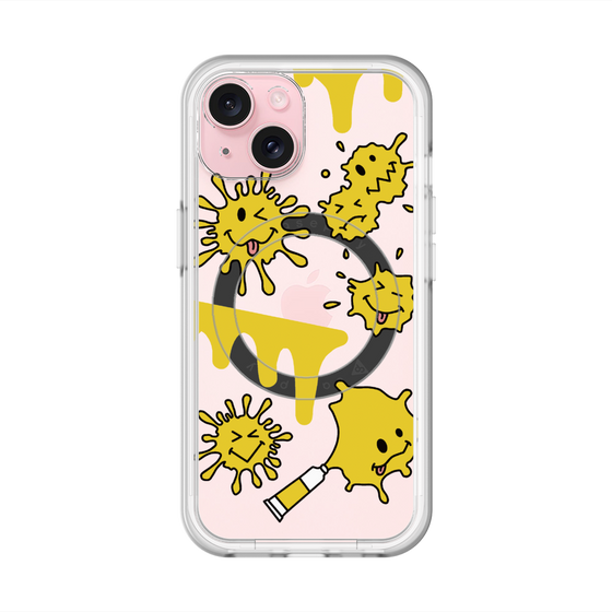 スリムプロテクションプレミアムケース with MagSafe［ PAINTING SMILE Yellow ］