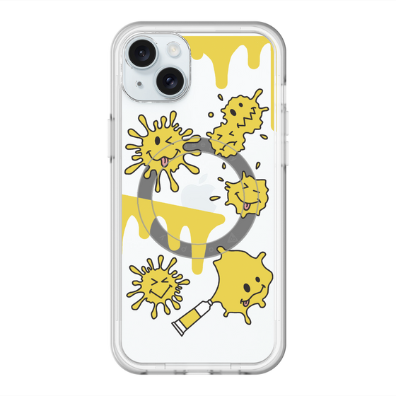 スリムプロテクションプレミアムケース with MagSafe［ PAINTING SMILE Yellow ］