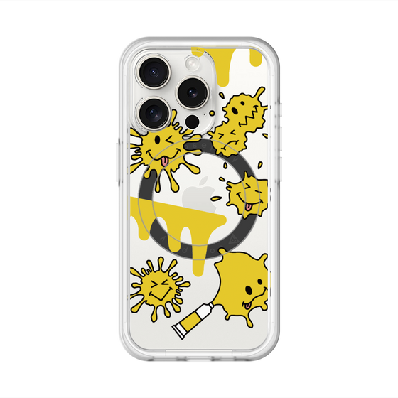 スリムプロテクションプレミアムケース with MagSafe［ PAINTING SMILE Yellow ］