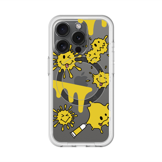 スリムプロテクションプレミアムケース with MagSafe［ PAINTING SMILE Yellow ］
