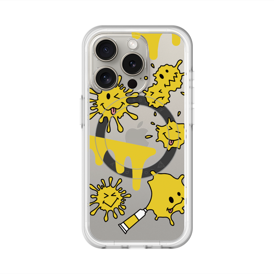 スリムプロテクションプレミアムケース with MagSafe［ PAINTING SMILE Yellow ］