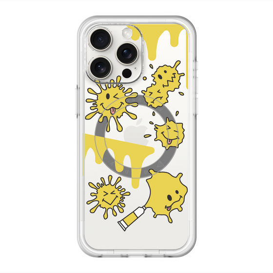 スリムプロテクションプレミアムケース with MagSafe［ PAINTING SMILE Yellow ］