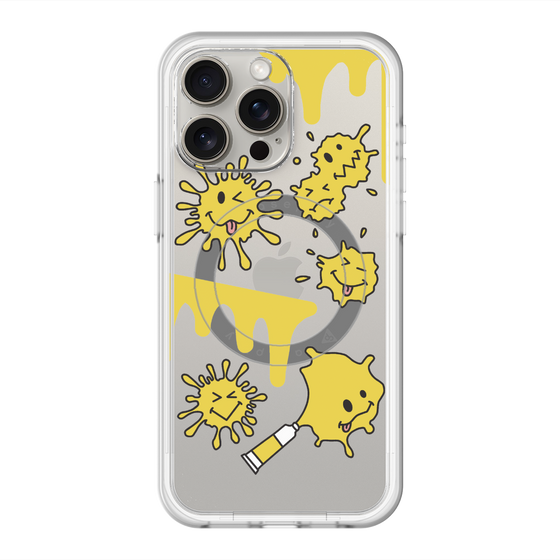 スリムプロテクションプレミアムケース with MagSafe［ PAINTING SMILE Yellow ］