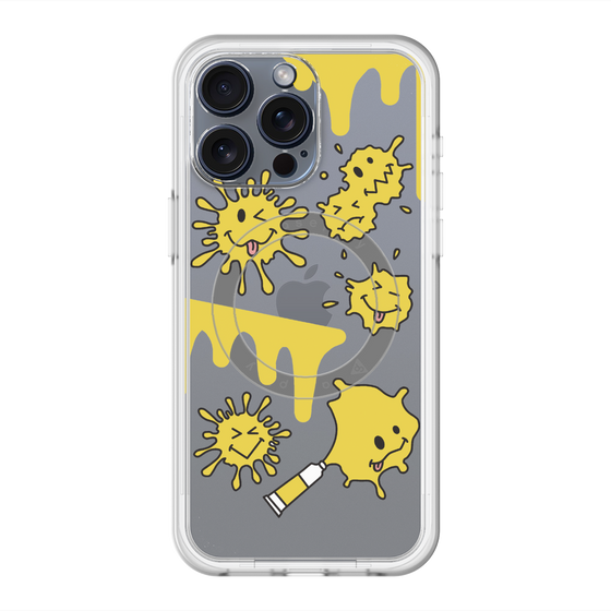 スリムプロテクションプレミアムケース with MagSafe［ PAINTING SMILE Yellow ］