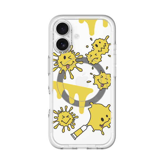 スリムプロテクションプレミアムケース with MagSafe［ PAINTING SMILE Yellow ］