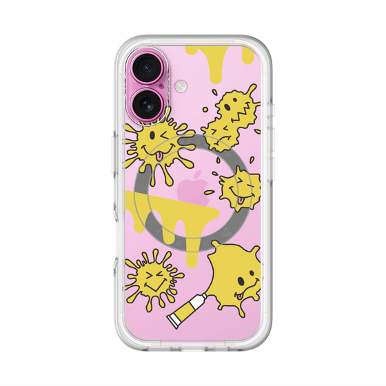 スリムプロテクションプレミアムケース with MagSafe［ PAINTING SMILE Yellow ］