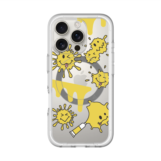 スリムプロテクションプレミアムケース with MagSafe［ PAINTING SMILE Yellow ］