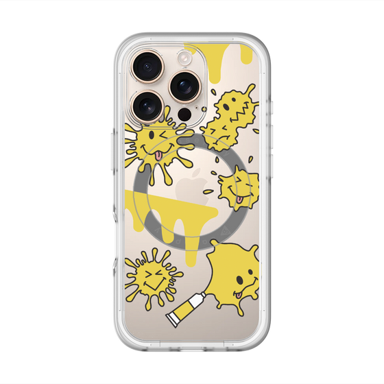 スリムプロテクションプレミアムケース with MagSafe［ PAINTING SMILE Yellow ］