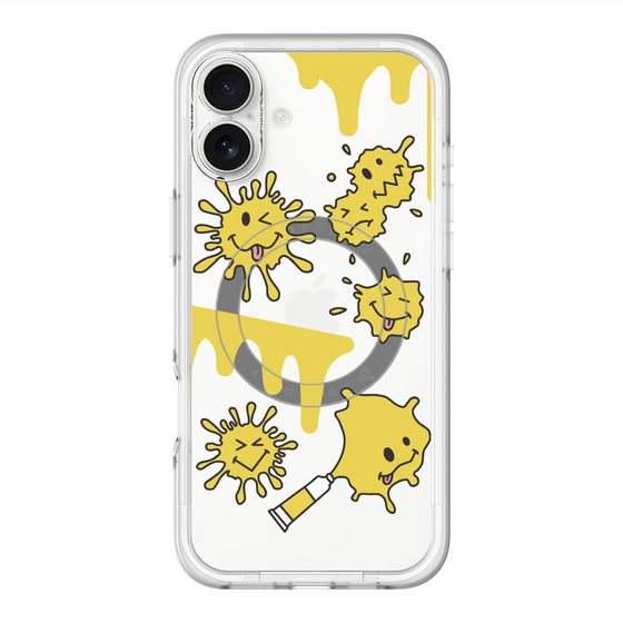 スリムプロテクションプレミアムケース with MagSafe［ PAINTING SMILE Yellow ］