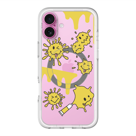 スリムプロテクションプレミアムケース with MagSafe［ PAINTING SMILE Yellow ］