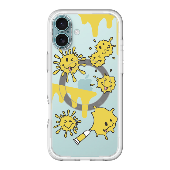 スリムプロテクションプレミアムケース with MagSafe［ PAINTING SMILE Yellow ］