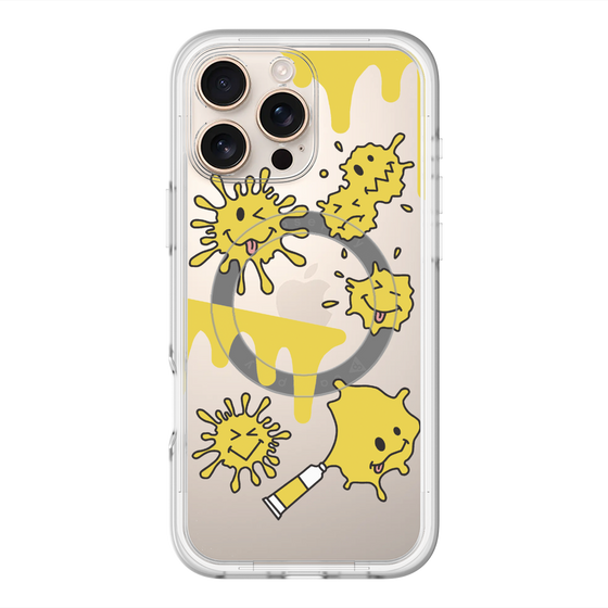 スリムプロテクションプレミアムケース with MagSafe［ PAINTING SMILE Yellow ］