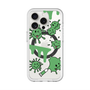 スリムプロテクションプレミアムケース with MagSafe［ PAINTING SMILE Green ］