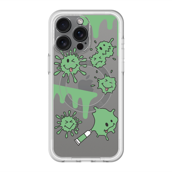 スリムプロテクションプレミアムケース with MagSafe［ PAINTING SMILE Green ］