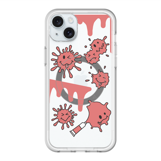 スリムプロテクションプレミアムケース with MagSafe［ PAINTING SMILE Red ］