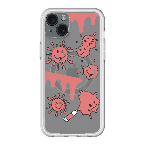 スリムプロテクションプレミアムケース with MagSafe［ PAINTING SMILE Red ］