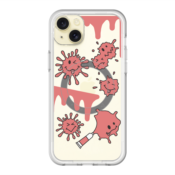 スリムプロテクションプレミアムケース with MagSafe［ PAINTING SMILE Red ］