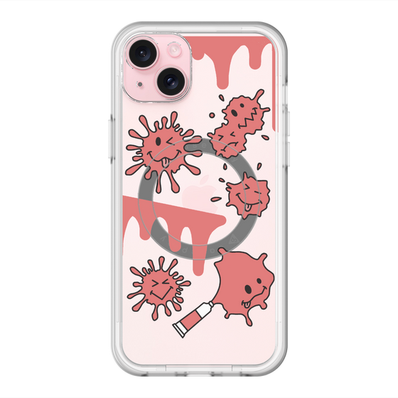 スリムプロテクションプレミアムケース with MagSafe［ PAINTING SMILE Red ］