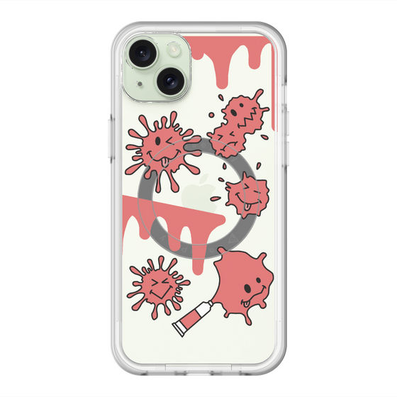 スリムプロテクションプレミアムケース with MagSafe［ PAINTING SMILE Red ］