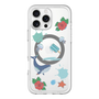 スリムプロテクションプレミアムケース with MagSafe［ DRAWING PAPER Blue ］