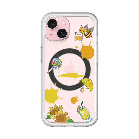 スリムプロテクションプレミアムケース with MagSafe［ DRAWING PAPER Yellow ］