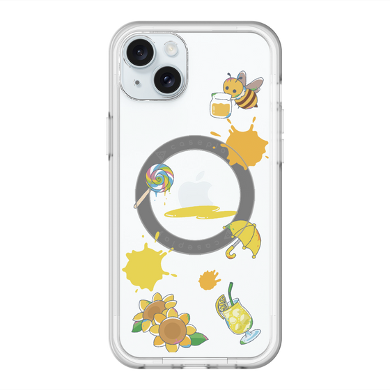 スリムプロテクションプレミアムケース with MagSafe［ DRAWING PAPER Yellow ］