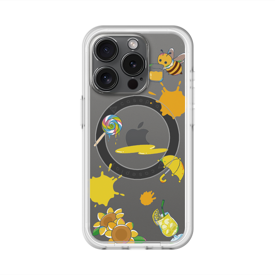 スリムプロテクションプレミアムケース with MagSafe［ DRAWING PAPER Yellow ］