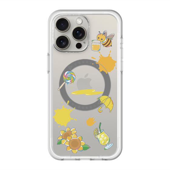スリムプロテクションプレミアムケース with MagSafe［ DRAWING PAPER Yellow ］