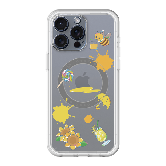 スリムプロテクションプレミアムケース with MagSafe［ DRAWING PAPER Yellow ］