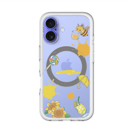 スリムプロテクションプレミアムケース with MagSafe［ DRAWING PAPER Yellow ］