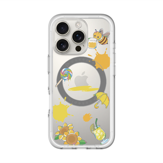 スリムプロテクションプレミアムケース with MagSafe［ DRAWING PAPER Yellow ］