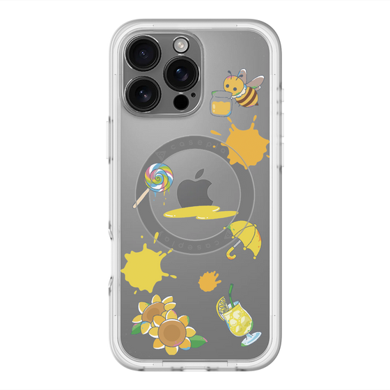 スリムプロテクションプレミアムケース with MagSafe［ DRAWING PAPER Yellow ］