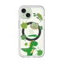 スリムプロテクションプレミアムケース with MagSafe［ DRAWING PAPER Green ］
