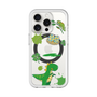 スリムプロテクションプレミアムケース with MagSafe［ DRAWING PAPER Green ］