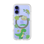 スリムプロテクションプレミアムケース with MagSafe［ DRAWING PAPER Green ］