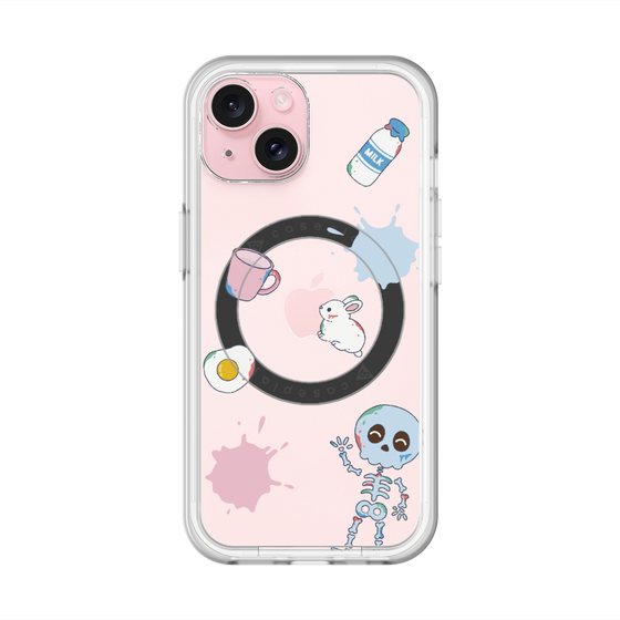 スリムプロテクションプレミアムケース with MagSafe［ DRAWING PAPER White ］