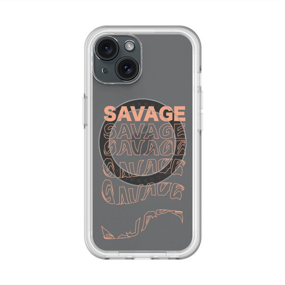 スリムプロテクションプレミアムケース with MagSafe［ SAVAGE Orange ］