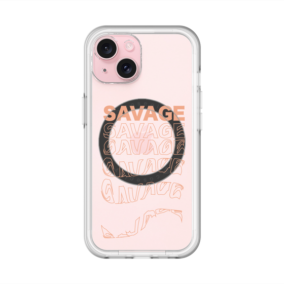 スリムプロテクションプレミアムケース with MagSafe［ SAVAGE Orange ］