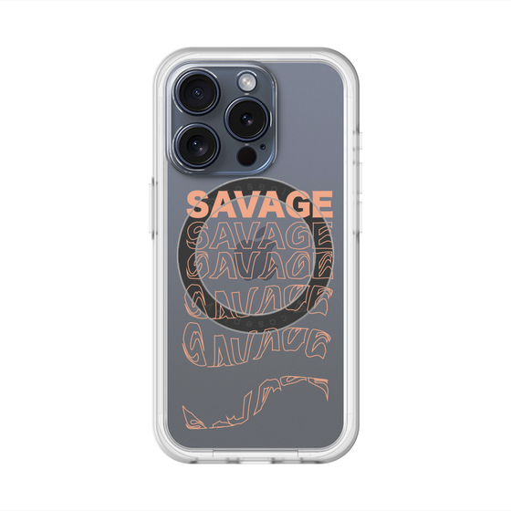 スリムプロテクションプレミアムケース with MagSafe［ SAVAGE Orange ］