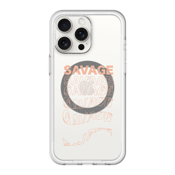 スリムプロテクションプレミアムケース with MagSafe［ SAVAGE Orange ］