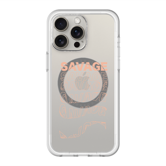スリムプロテクションプレミアムケース with MagSafe［ SAVAGE Orange ］