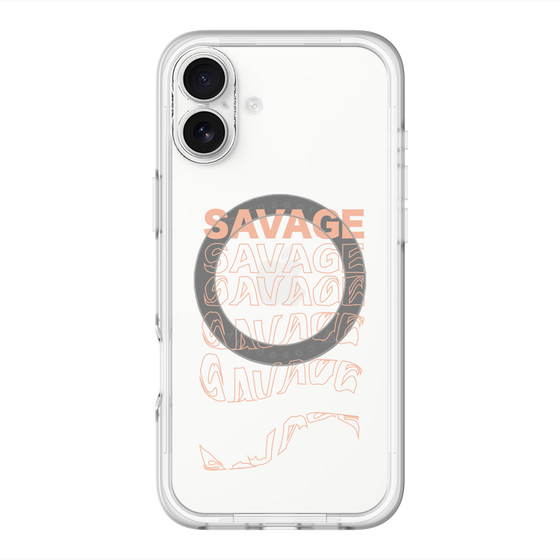 スリムプロテクションプレミアムケース with MagSafe［ SAVAGE Orange ］